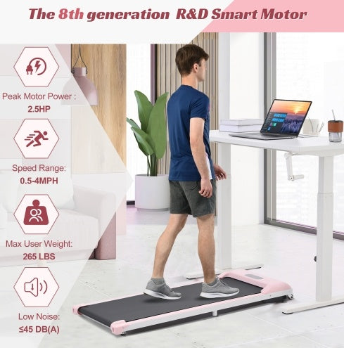 2 In 1 Under Desk Electric Treadmill